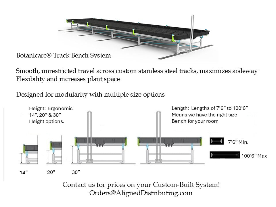 Rolling Rack Bench System 4' x 28' Ebb and Flow Two-Tier 1 EA