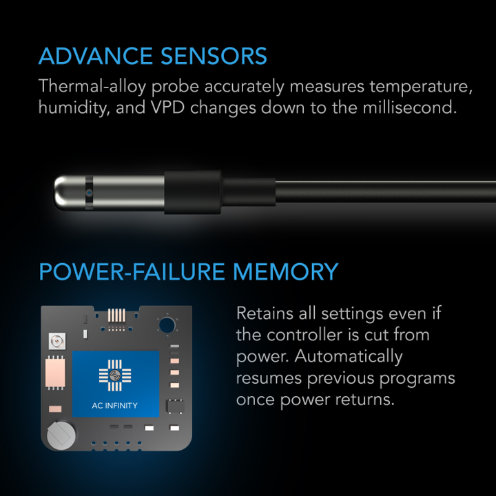 CONTROLLER 69 PRO+, Smart Climate Controller UIS 8-Port, with Temp Humidity VPD Sensor
