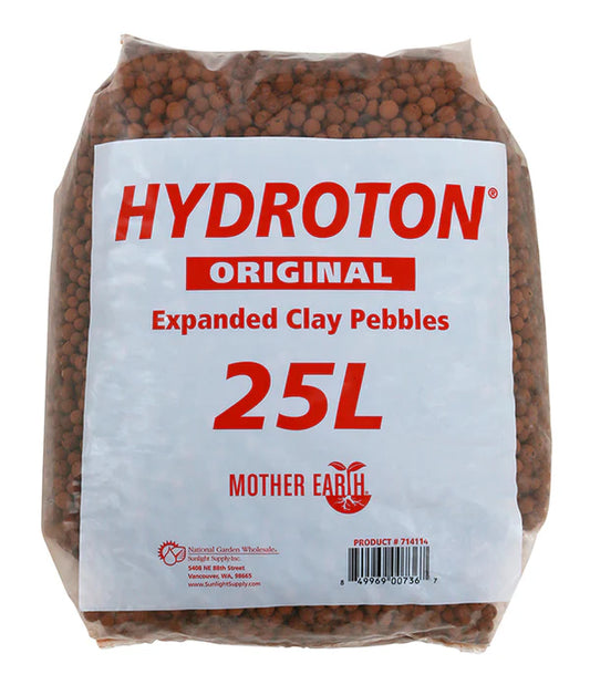 Mother Earth® Hydroton® Original Expanded Clay Pebbles Qty 3, 25L bags