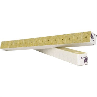 Grodan® Improved Gro-Block™ Mini-Blocks™ Strip - 1.5in Mini Blocks - No Holes - 1.5in x 1.5in x 1.5in