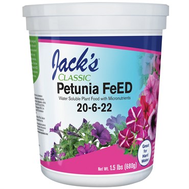 Jack's Classic® Petunia FeED 20-6-22 Case of 12