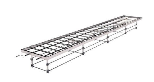 Rolling Rack Bench System 4' x 28' Ebb and Flow Two-Tier 1 EA