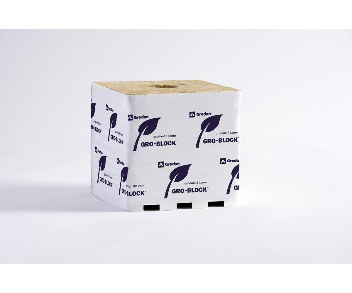 Grodan Improved Gro-Block, Hugo 6" x 6" x  6"", Case of 64