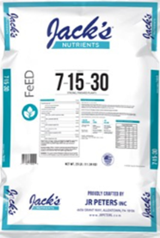 Jack's® Nutrients 7-15-30 Finish Fertilizer - 25lb