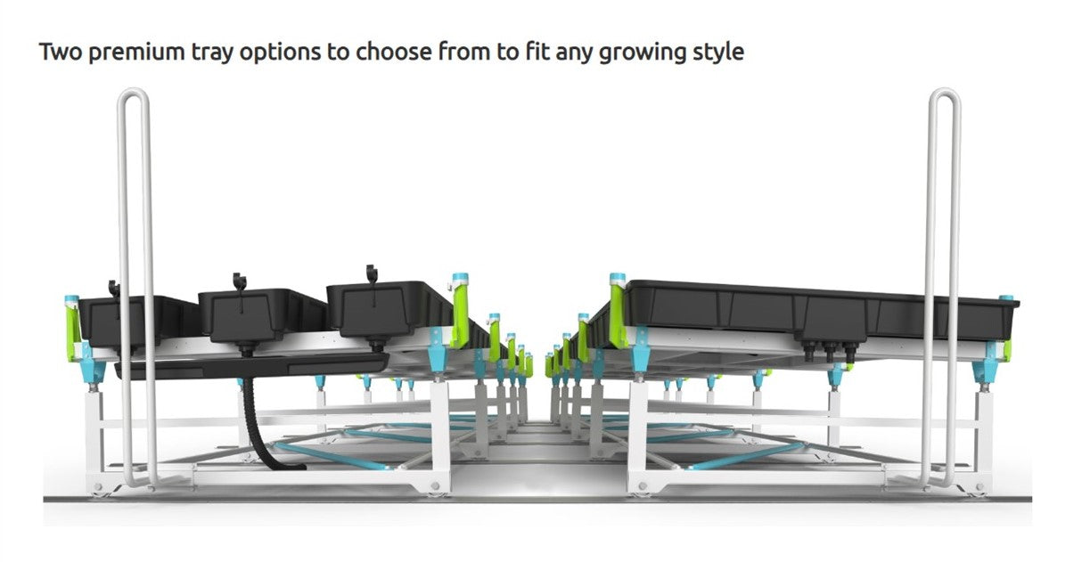 Botanicare® Track Bench configured for Qty 10