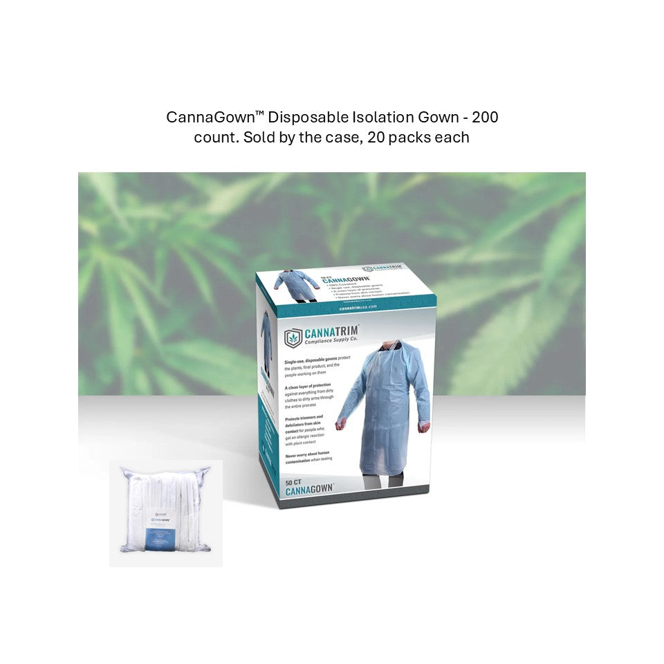 CannaGown™ Disposable Isolation Gown - 200 count