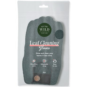 We The Wild Leaf Cleaning Microfiber Dusting Gloves - One Size - Green Case of 6