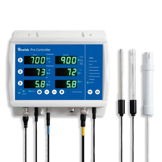 Bluelab Pro Wi-Fi Controler for pH, conductivity, & temp. Control from your phone.